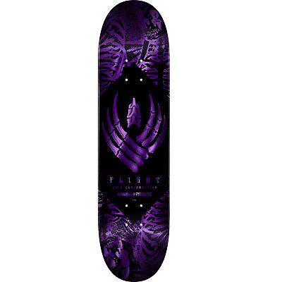 Powell Peralta Skeleton Purple Foil FLIGHT Skateboard Deck - 9.0" K26