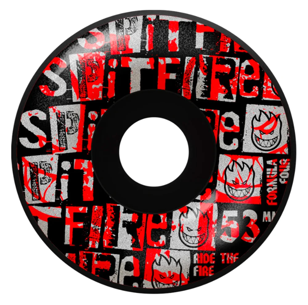 Spitfire Formula 4 Ransom Radial Wheels Black (99D) - (53mm)