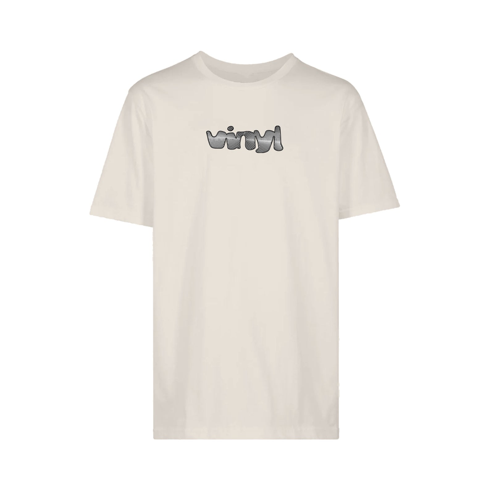 Vinyl Spiral Logo Tee Cream