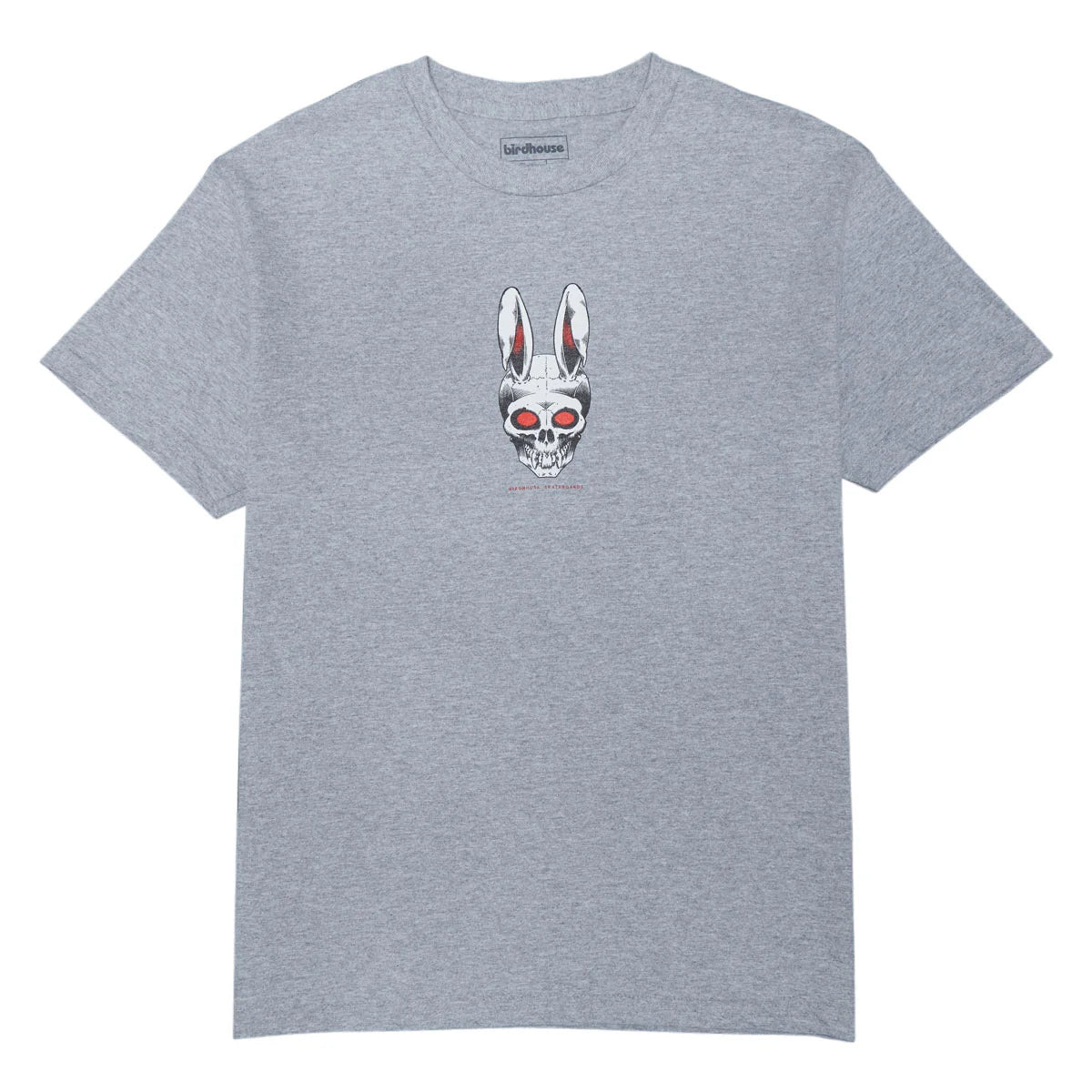 Birdhouse Rabbit Skull Tee - Heather Grey