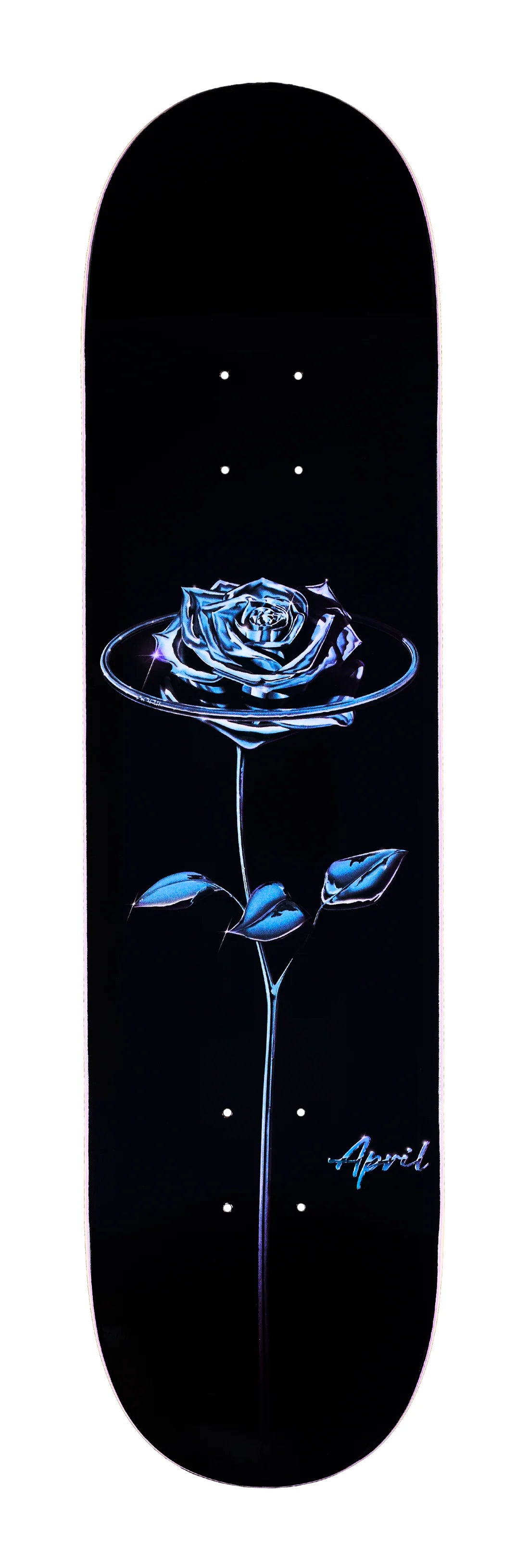 April Chrome Rose Black Deck - 8.38