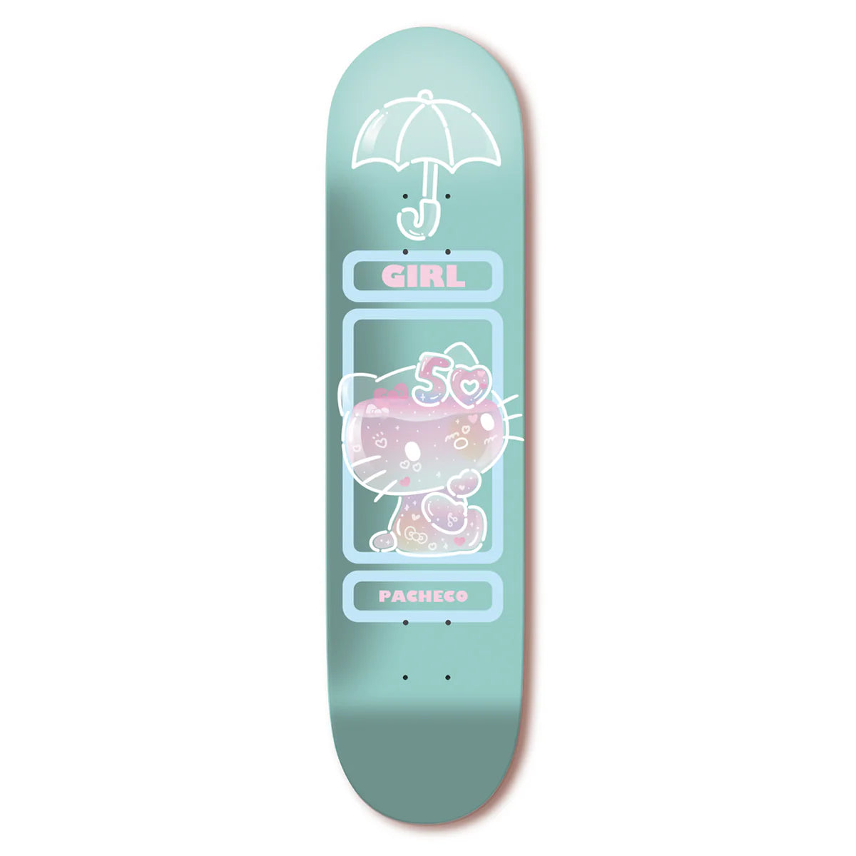 Girl Pacheco Hello Kitty 50th Anniversary Skate Deck - (8.5 Twin Tip)