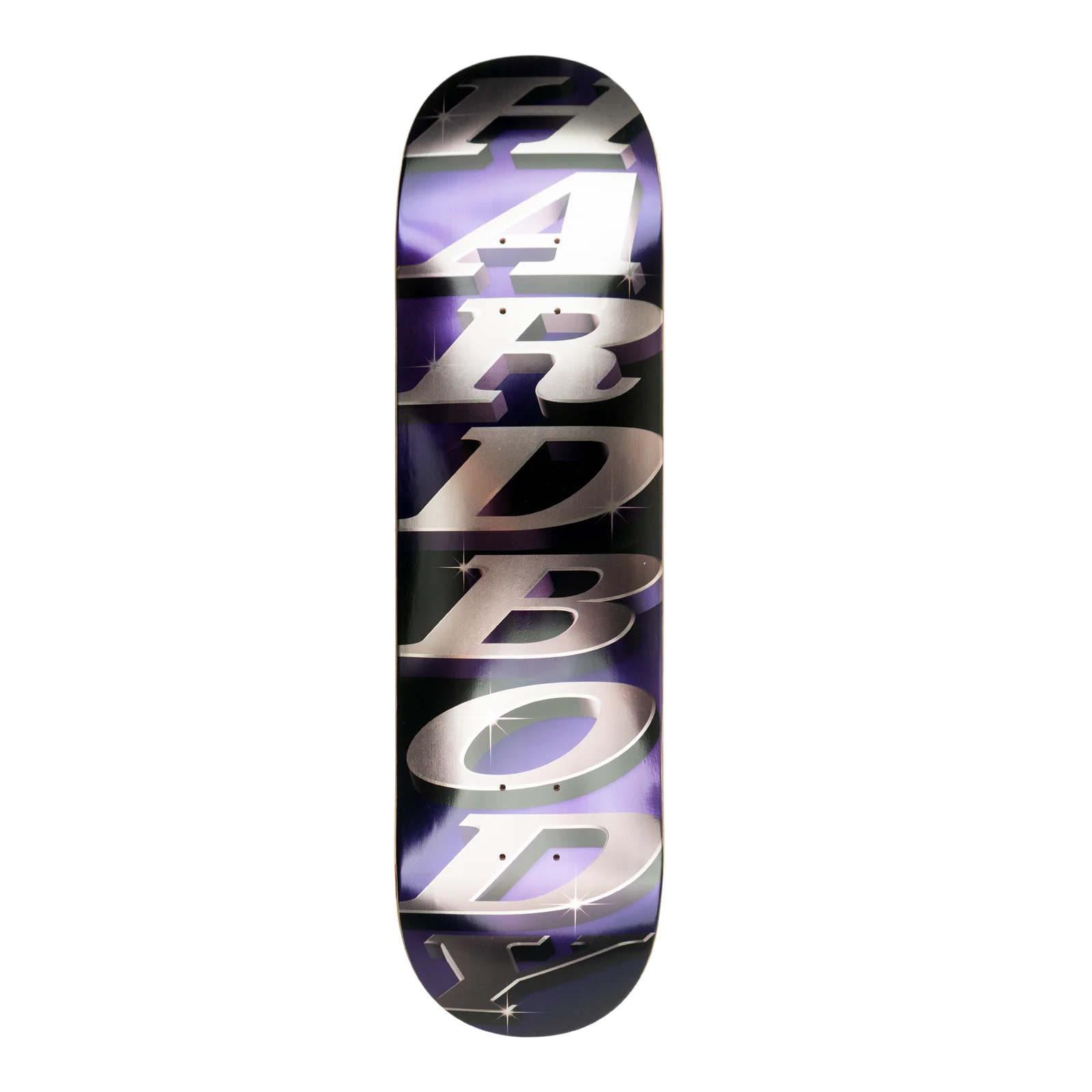 Hardbody Stacked Logo Purple Foil-(8.25 Long)