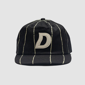 Dime Pinstripe Worker Cap - Black