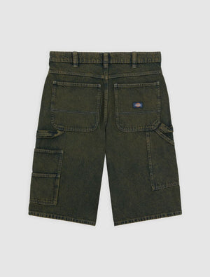 Dickies 14" Loose Denim Painter Short - (Green Tone Fade)