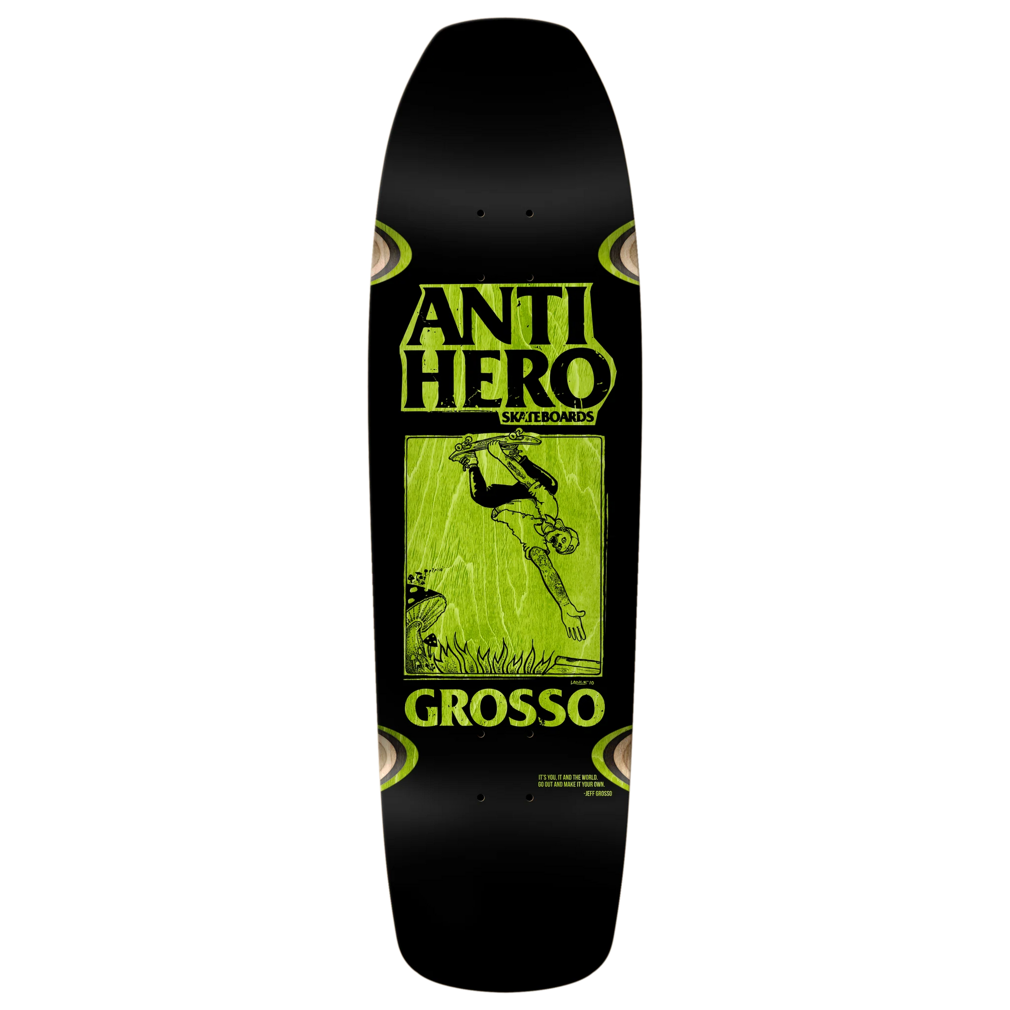 Antihero Grosso SSD25 Black Skateboard - (9.25)