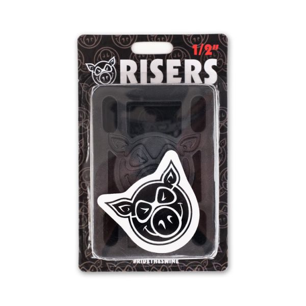 Pig 1/2" Hard Risers (Black)