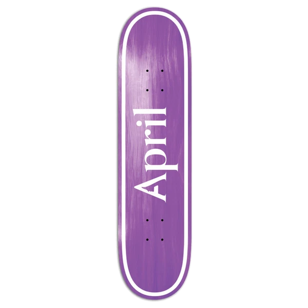 April OG Logo Deck Purple White