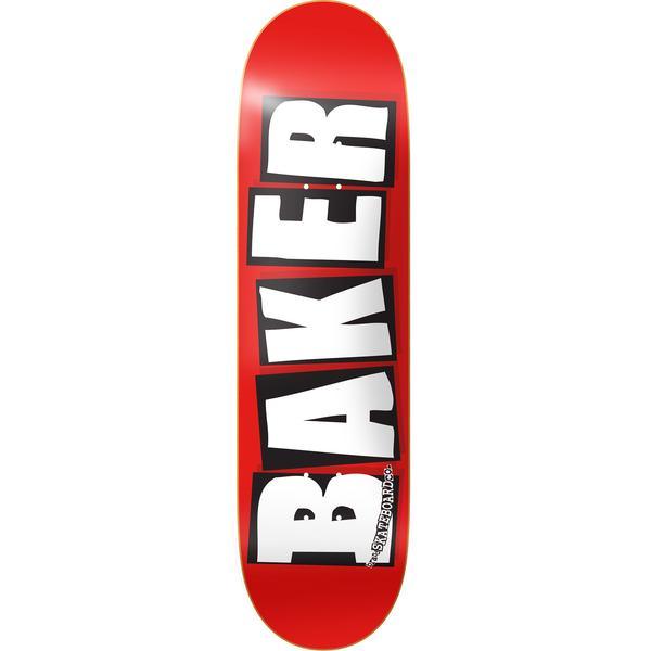 Baker Brand Logo Deck (Red/White) - (8.5)